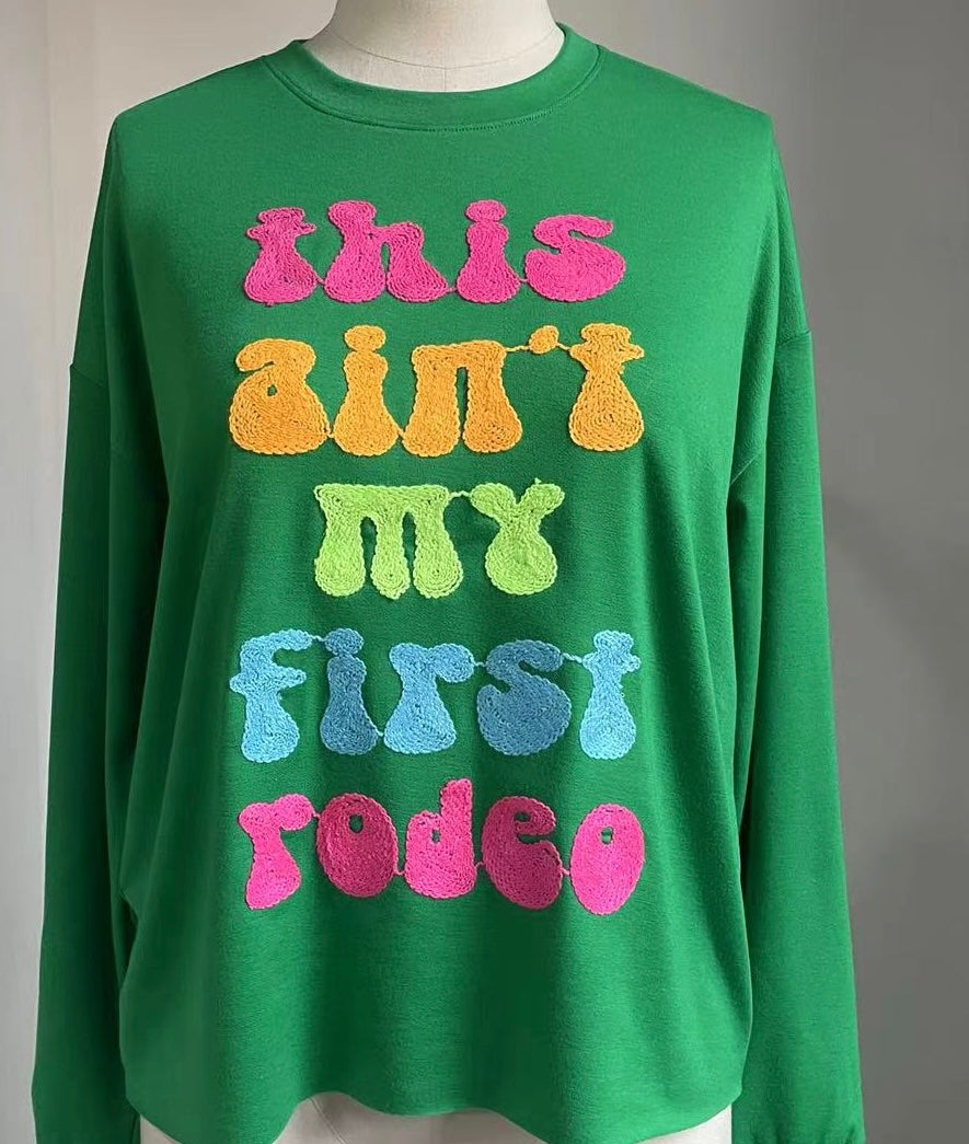 Rope Embroidery Long sleeve Tee