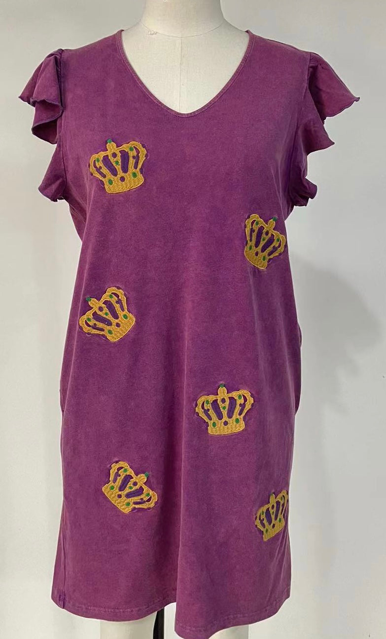 Embroidery Washed Dress