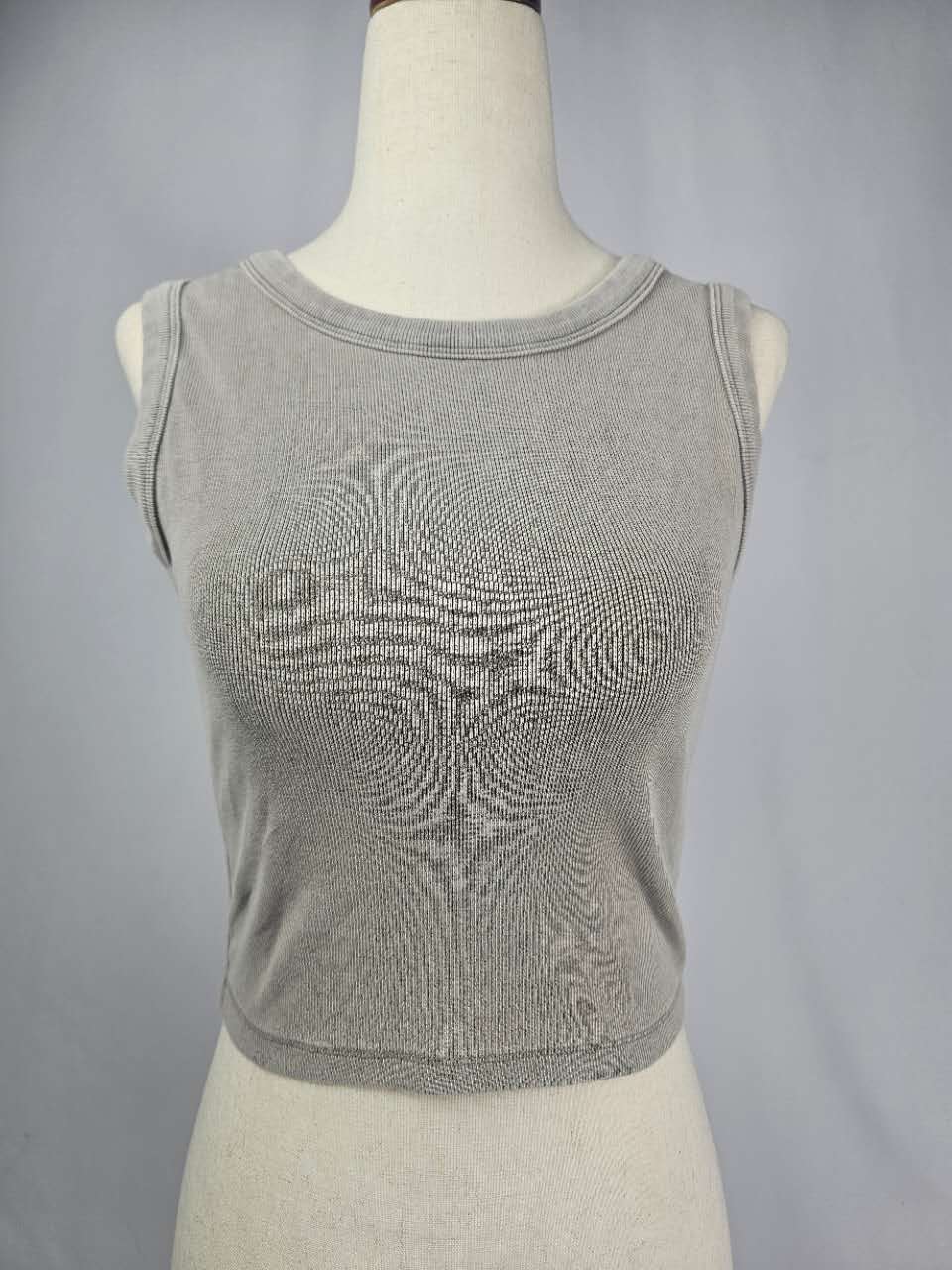 Washed Ribbed Tank Top