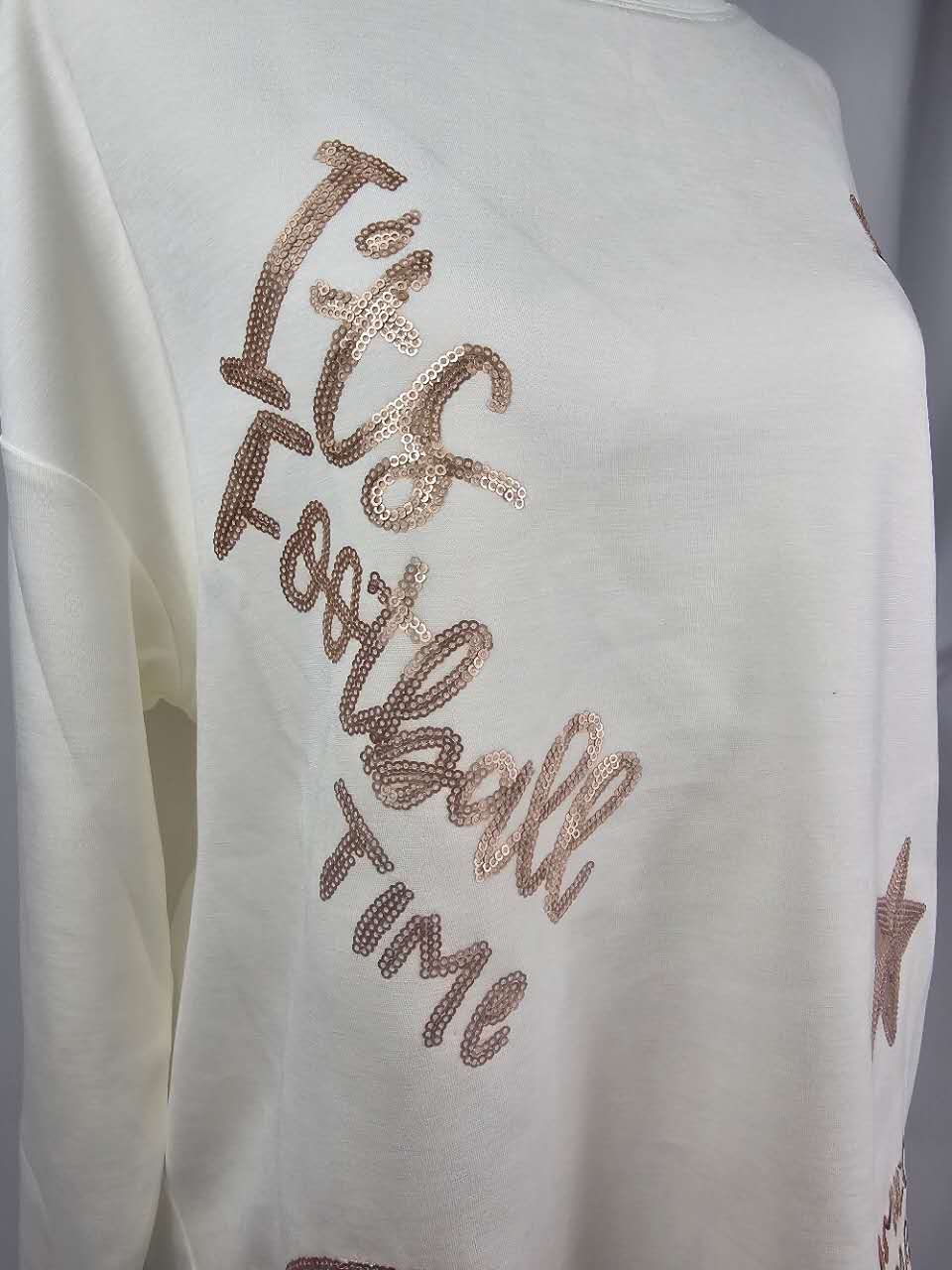 Sequins Embroidery Sweatshirt